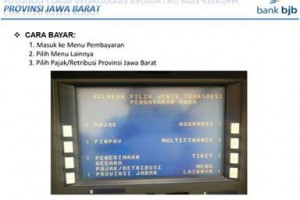 Layanan e-samsat vias ATM bjb